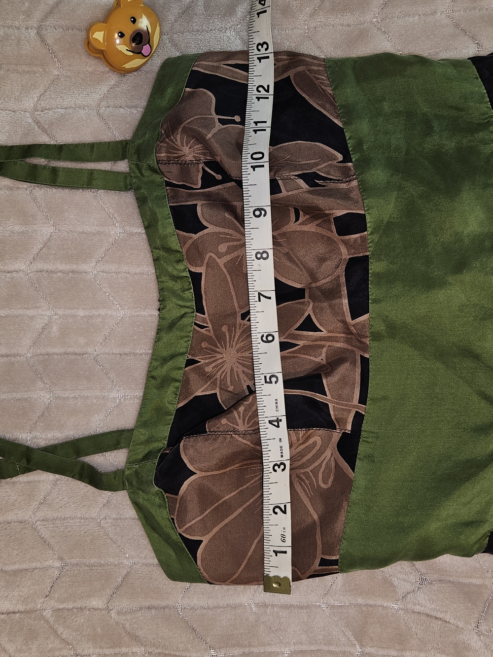 Silk 100% Silk Green and Black Floral Fit-and-Flare Sundress - Picture 12 of 15